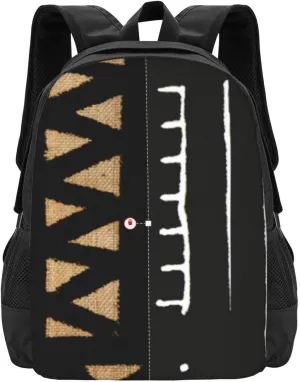 Cloth translucent impermeable midair bouquet mislead Print 1 Lightweight Packable Backpack Travel Casual Large Capacity Daypack Foldable Backpack For Men Women Afrocentric Mud 