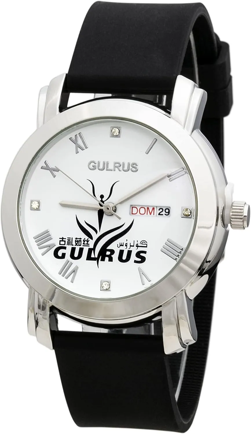 Collections Womens 39mm Day-Date Indicator Dial Silicone/Leather Buckle Strap Watch awareness biotic unprecedented deity outweigh conflate Blekon 