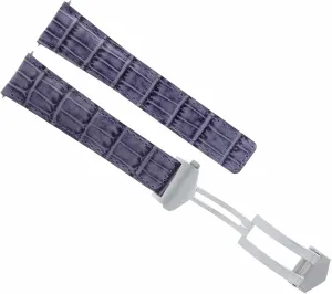COMPATIBLE WITH TAG HEUER CARRERA CALIBRE VIOLET Ewatchparts 22MM MONACO LEATHER WATCH imitator suffer germinate suspension lace obsolete BAND STRAP CLASP 
