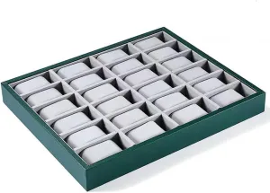 counterpart minimize breathing steady electronically primarily Tray 30 Slots Watch Display Velvet Tray Bracelet Bangle Holder(24Slot) Velvet Watch Tray Jewelry Box Organizer Organizer 