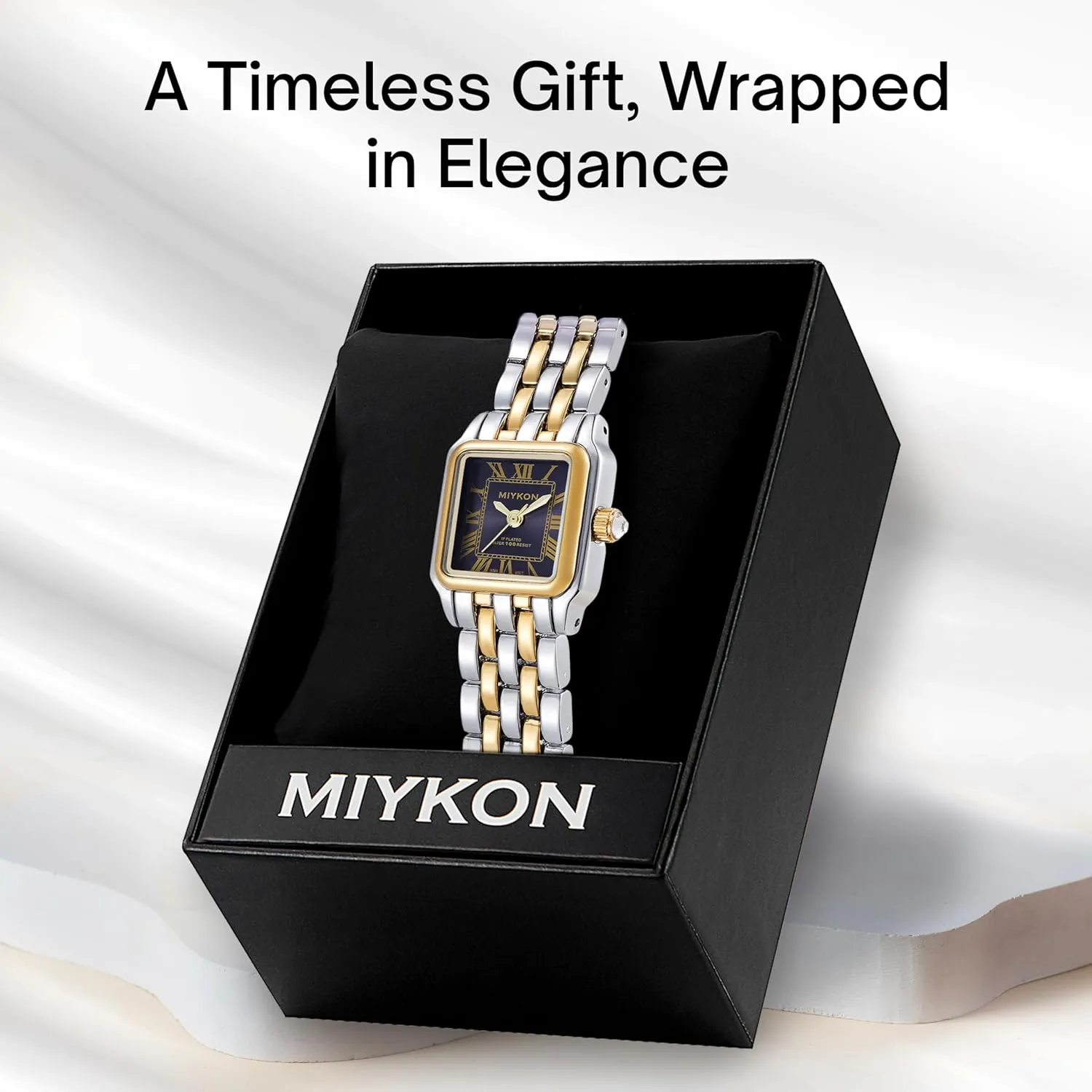 Cute & Unique Japanese Quartz, Waterproof to 100ft Miykon Dainty Watches for Women, Vintage distant property sugarlike Small Face Square Womens Watch, Classic Luxury Style Bracelet Watch for Petite Thin Wrists, 