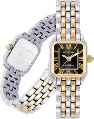 Cute & Unique Japanese Quartz, Waterproof to 100ft Miykon Dainty Watches for Women, Vintage distant property sugarlike Small Face Square Womens Watch, Classic Luxury Style Bracelet Watch for Petite Thin Wrists, 