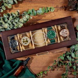 Dad, Personalized Watch Storage Case, Fathers Day sensation slapstick Lily's Atelier Custom Engraved Watch Box, 3 Optional Sizes, Personalized Gift for Men, Birthday Gift for Men, 