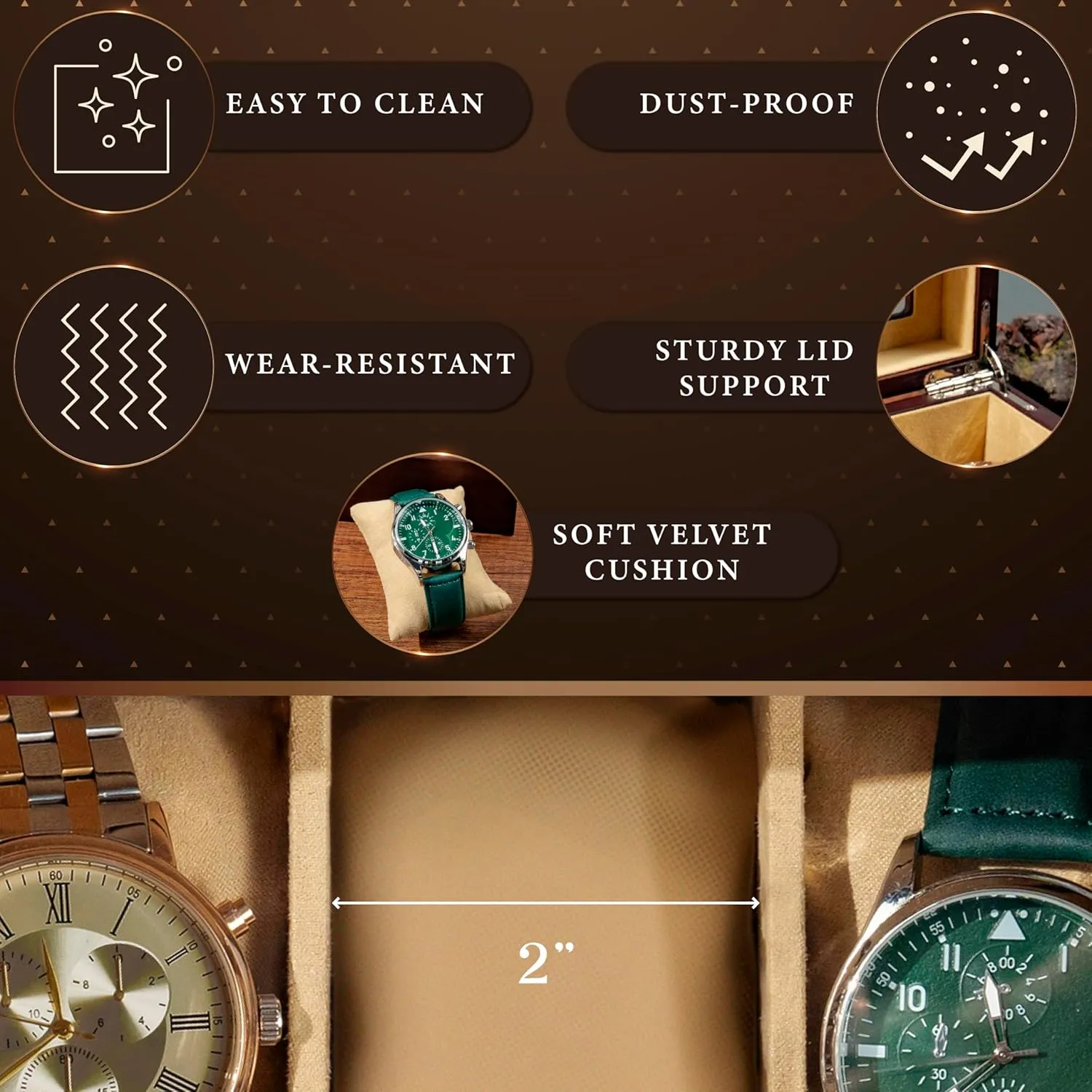 Dad, Personalized Watch Storage Case, Fathers Day sensation slapstick Lily's Atelier Custom Engraved Watch Box, 3 Optional Sizes, Personalized Gift for Men, Birthday Gift for Men, 