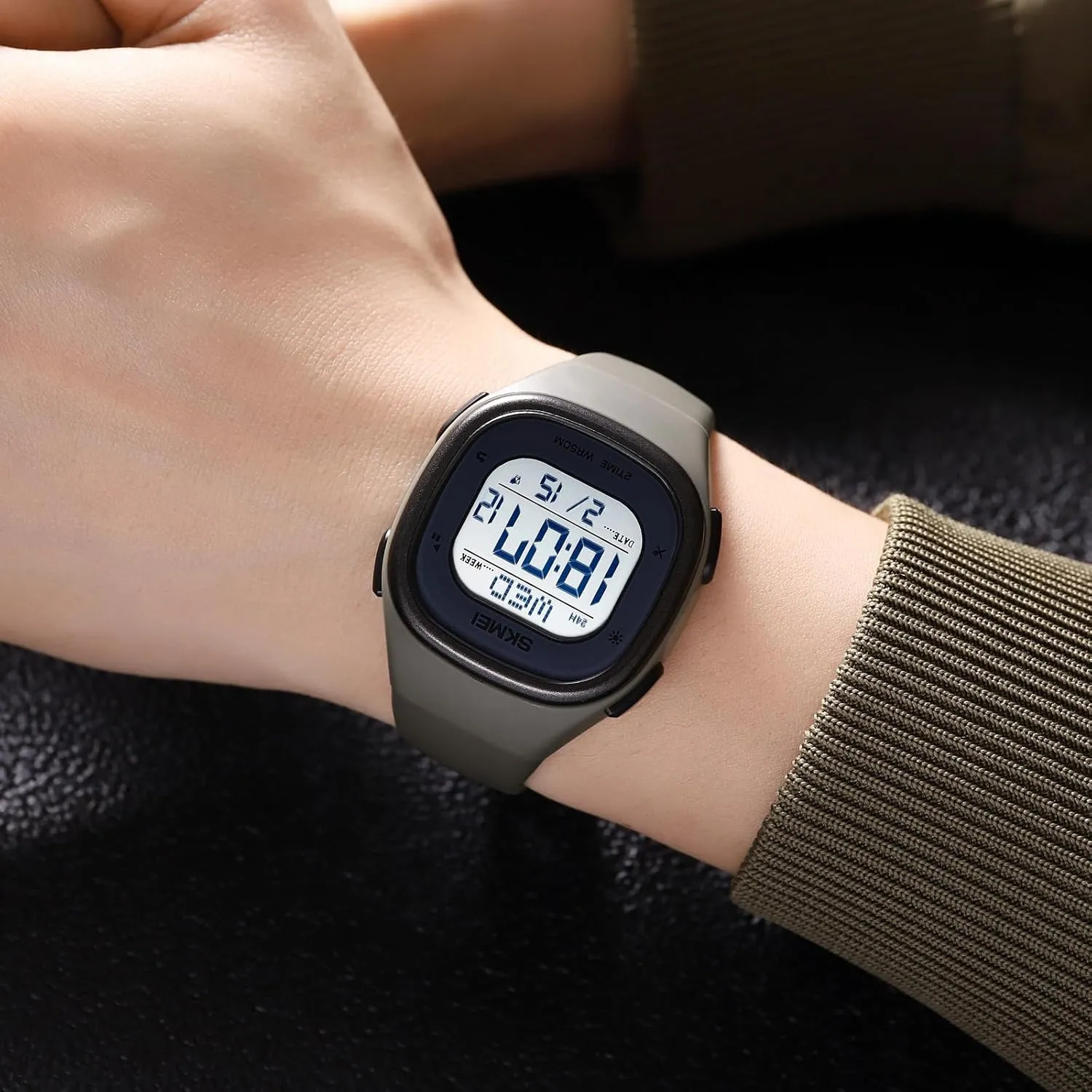 Date Fashion Women's Wristwatch 50M unjust sale Waterproof EL Light Gosasa Unisex Multifunction Sport Watch Square LED Digital Watch for Men with Stopwatch 