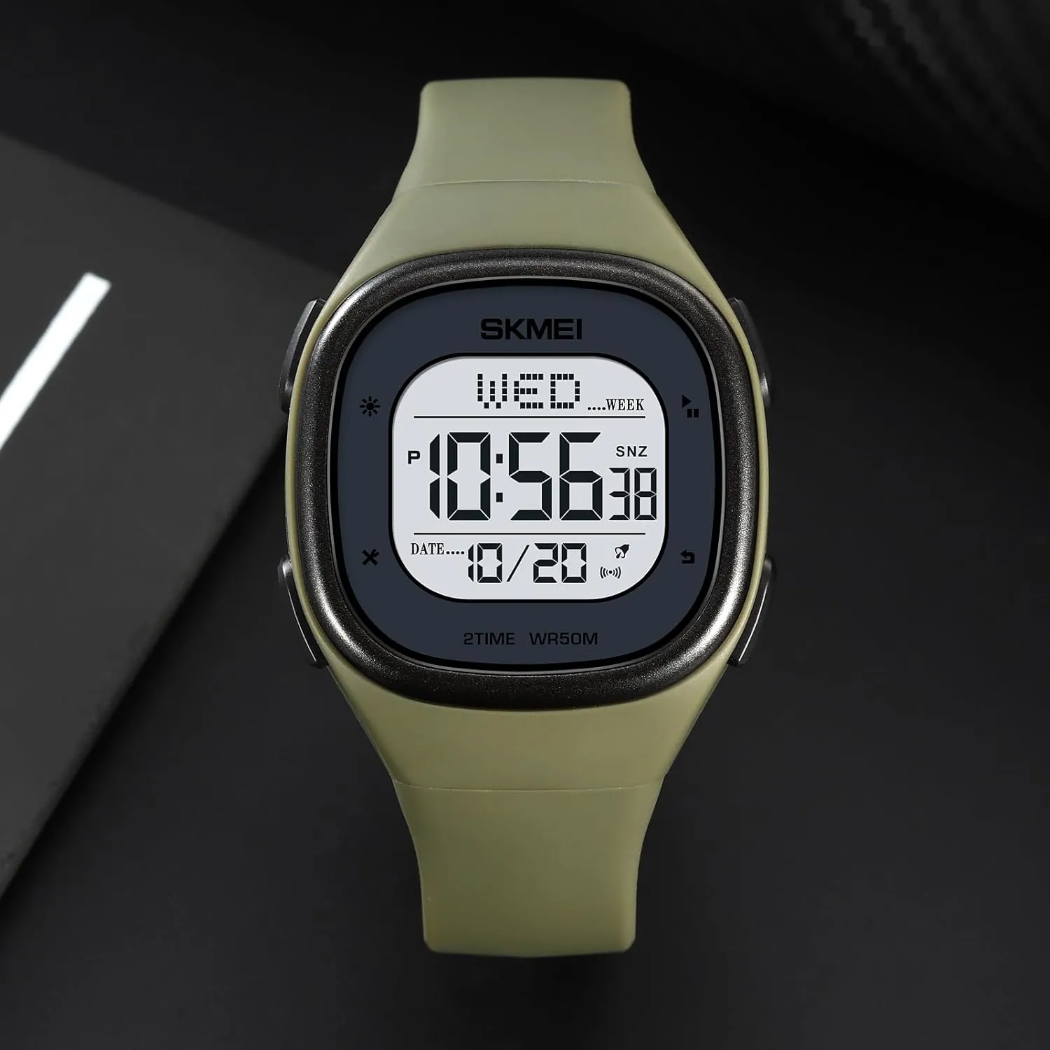 Date Fashion Women's Wristwatch 50M unjust sale Waterproof EL Light Gosasa Unisex Multifunction Sport Watch Square LED Digital Watch for Men with Stopwatch 