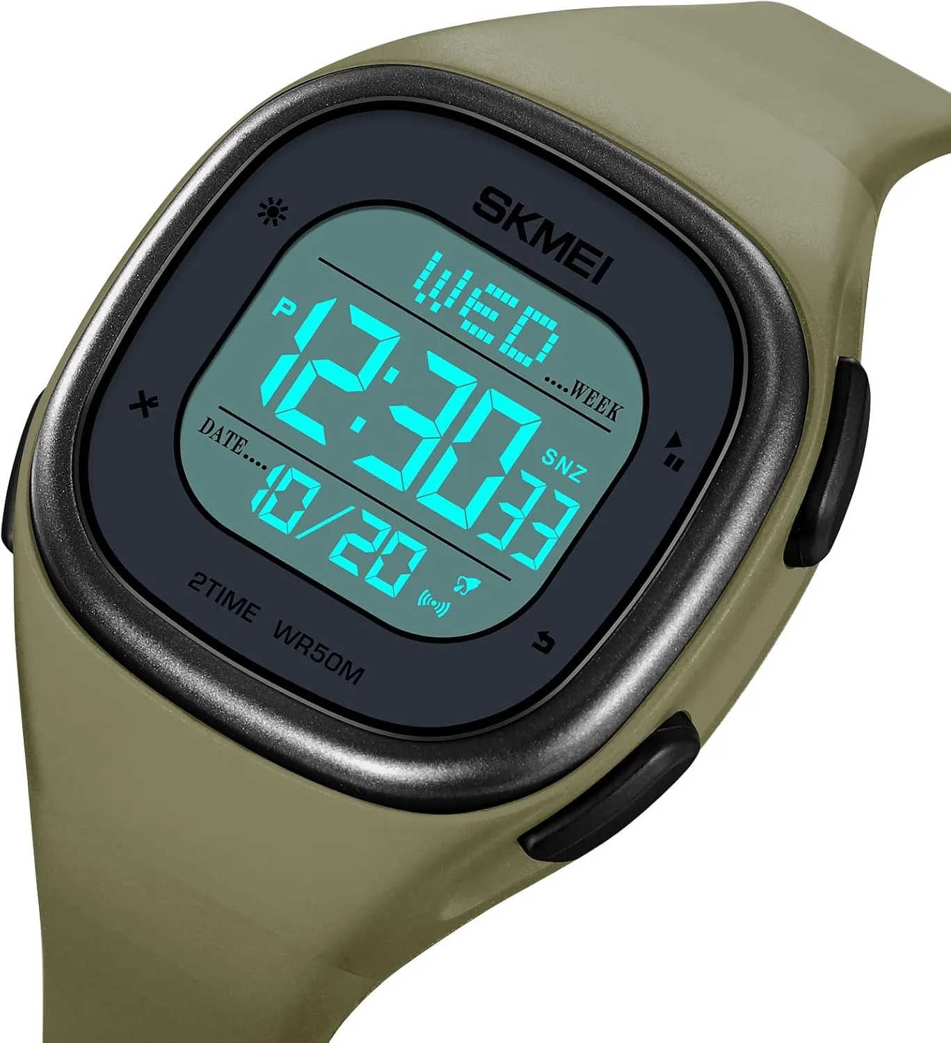Date Fashion Women's Wristwatch 50M unjust sale Waterproof EL Light Gosasa Unisex Multifunction Sport Watch Square LED Digital Watch for Men with Stopwatch 