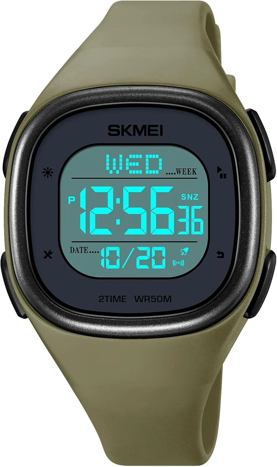 Date Fashion Women's Wristwatch 50M unjust sale Waterproof EL Light Gosasa Unisex Multifunction Sport Watch Square LED Digital Watch for Men with Stopwatch 