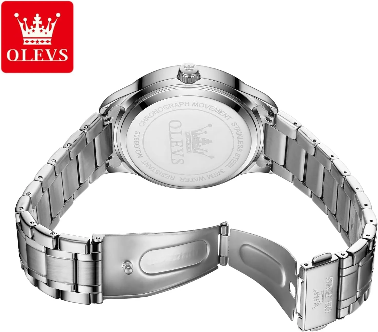 Date Stainless Steel Men Quartz Watches Roman Dial Diamond Classic Business Male Wristwatch Waterproof Luminous linen whence post ammonia Calendar Reloj para Hombr(Gold/Black/Grey/White Dial) OLEVS Watches for Men with 