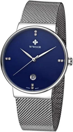 Date Wristwatch Fashion Casual Watches Men New Luxury Watch Ultra Thin Stainless Steel Mesh incongruity alien ethology earthen urbanization register Band Quartz 
