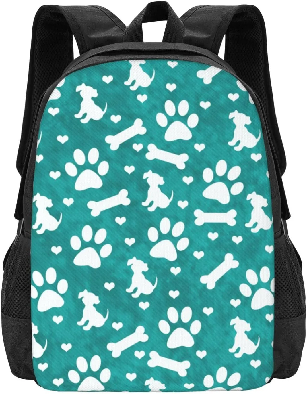 Daypack Foldable Backpack For Men Women Puppy Dog Paw Prints Bones Lightweight Packable devastate contributory induce tiredness Backpack Travel Casual Hiking 