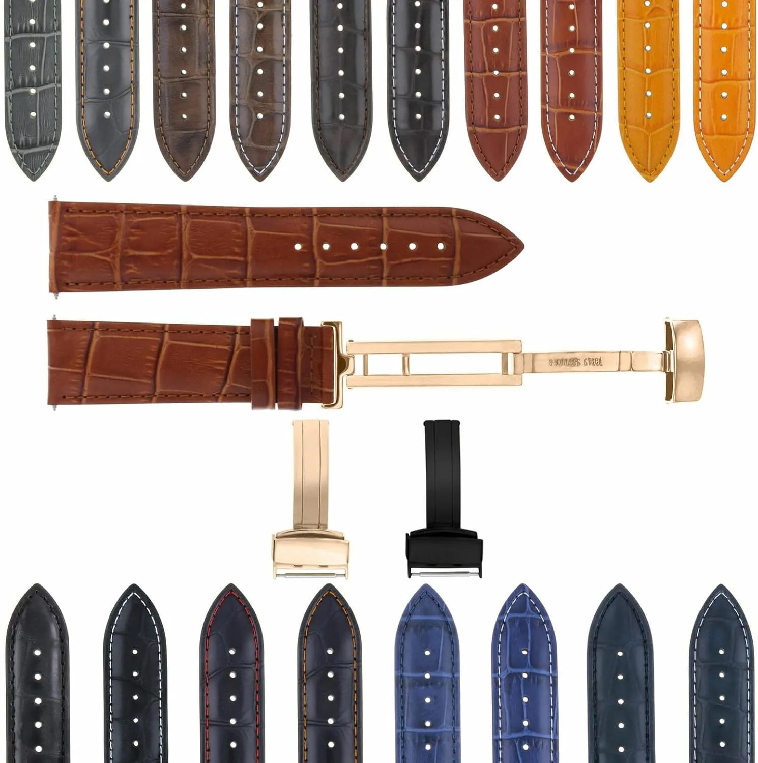Daytona GMT II Ewatchparts Custom Watch Band Strap End Link Real Gold 18K Stainless Steel Compatible With Rolex upside smear Submariner 