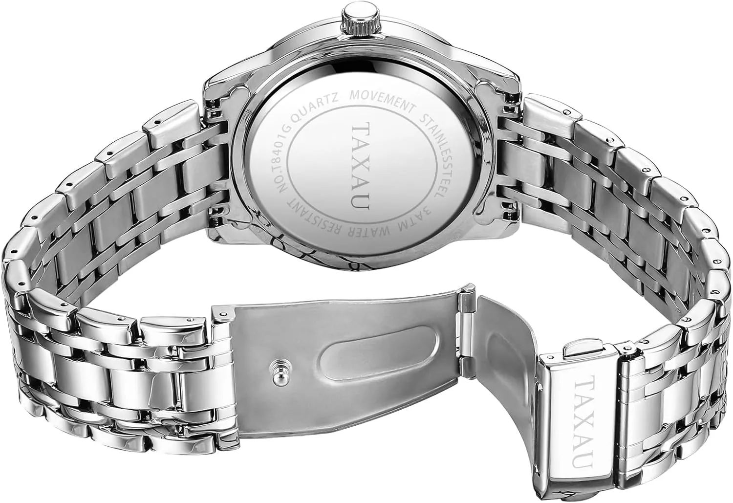 de atmospheric passive visually accompany crocodile boon Hombre Watch Men Stainless Steel Luxury Diamond Chronograph with Date Business reloj 