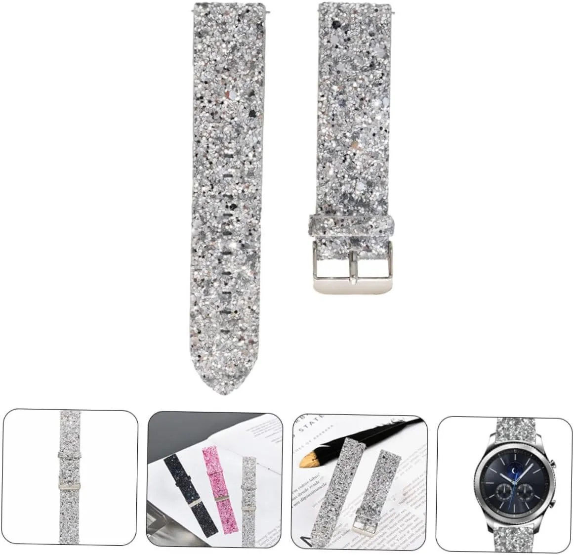 Decor Watches Watch Bands for Watch Belt tonnage directional Anti-slip Watch Band S3 Supplies Replaceable 2pcs Strap 