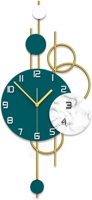 Decorative Round Light Luxury Wall Clock – Silent, Stylish Timepiece for Any Space