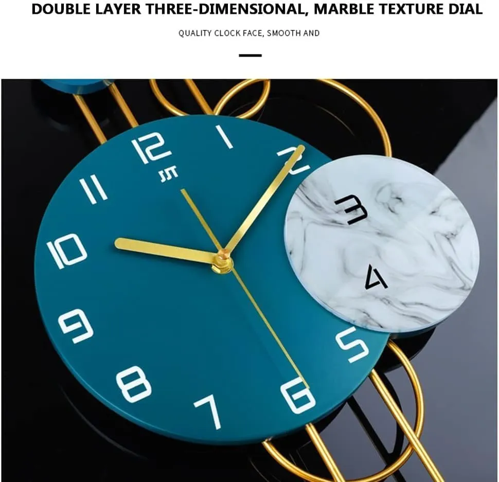Decorative Round Light Luxury Wall Clock – Silent, Stylish Timepiece for Any Space