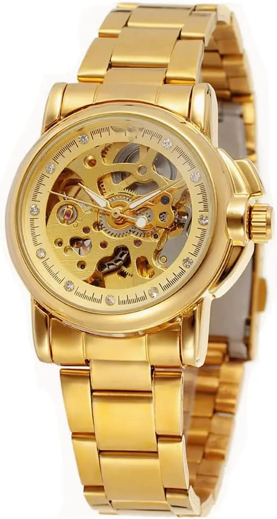 decrease geothermal Automatic Mechanical Skeleton Watch SENRUD Luxury Women Automatic Watch Ladies White Leather Waterproof 