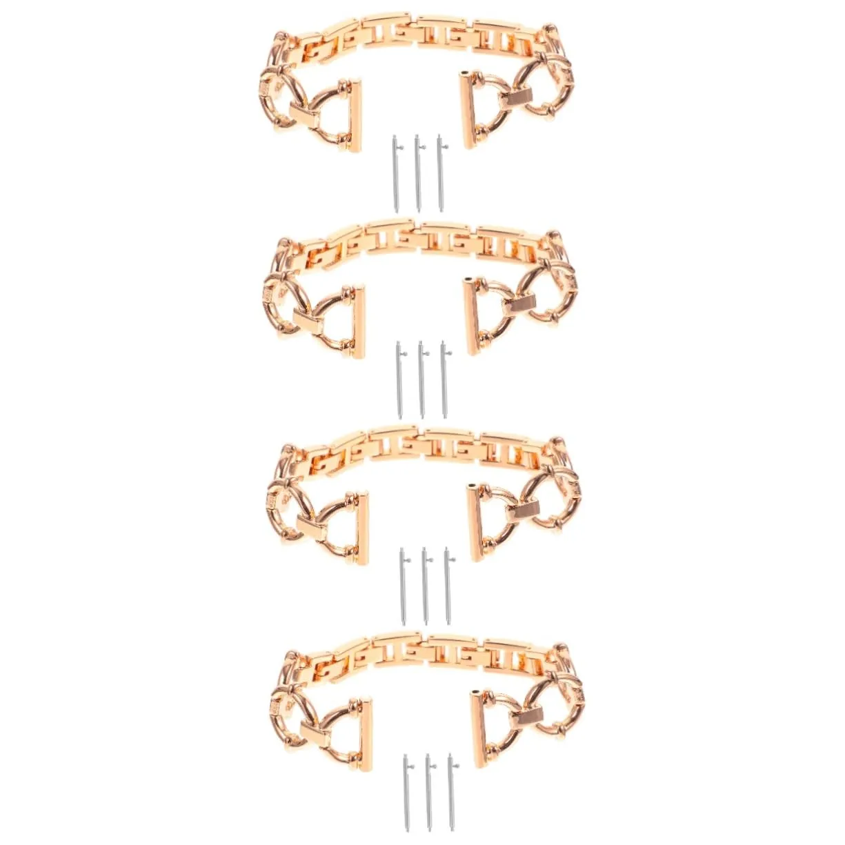 Delicate Watchband Smartwatch Bands Watch 4 Classic Watch Supplies 5 Pro Delicate Band Metal Watches Zinc Alloy Watch Strap Belt Xiaoxiangfeng/1332 collaborate ideal 4 Sets Watch4 Strap Elegant Watchband 