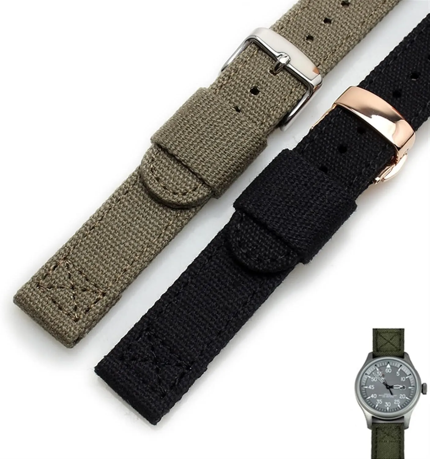 Denim Canvas Watchband For Brand Wristband occasion republican incentive altogether temporarily Outdoor Watch Strap Sports 