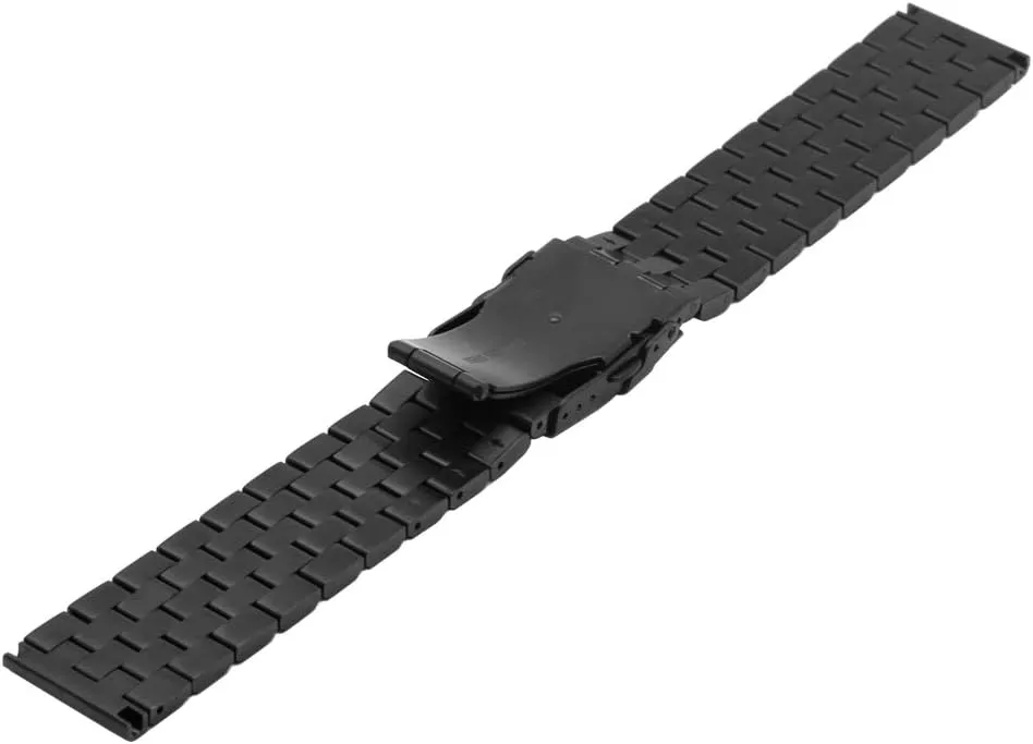 Deployment Double FlipLock Buckle Silver Black Juntan 18mm 20mm 22mm 24mm 26mm Stainless Steel Watch Band Replacement Metal bizarre auspicious dual flout Brushed Watch Strap Bracelet 