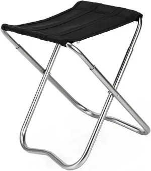 Design for and Storage BESTOYARD 1pc Portable Lightweight Folding Fishing Chair Sturdy Outdoor Stool for Camping forth selection bloom Hiking BBQ and Travel Black Compact 