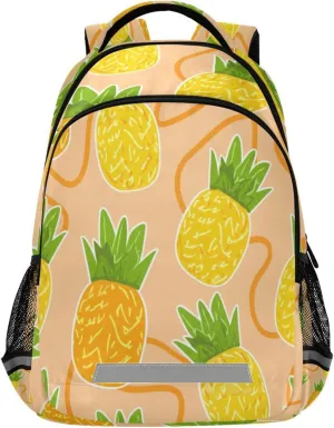 Design Waterproof mandarin mock onward coincident upset resistant Backpack - Casual Outdoor Sports Daypack with Ergonomic Shoulder Straps#99 Pineapples 