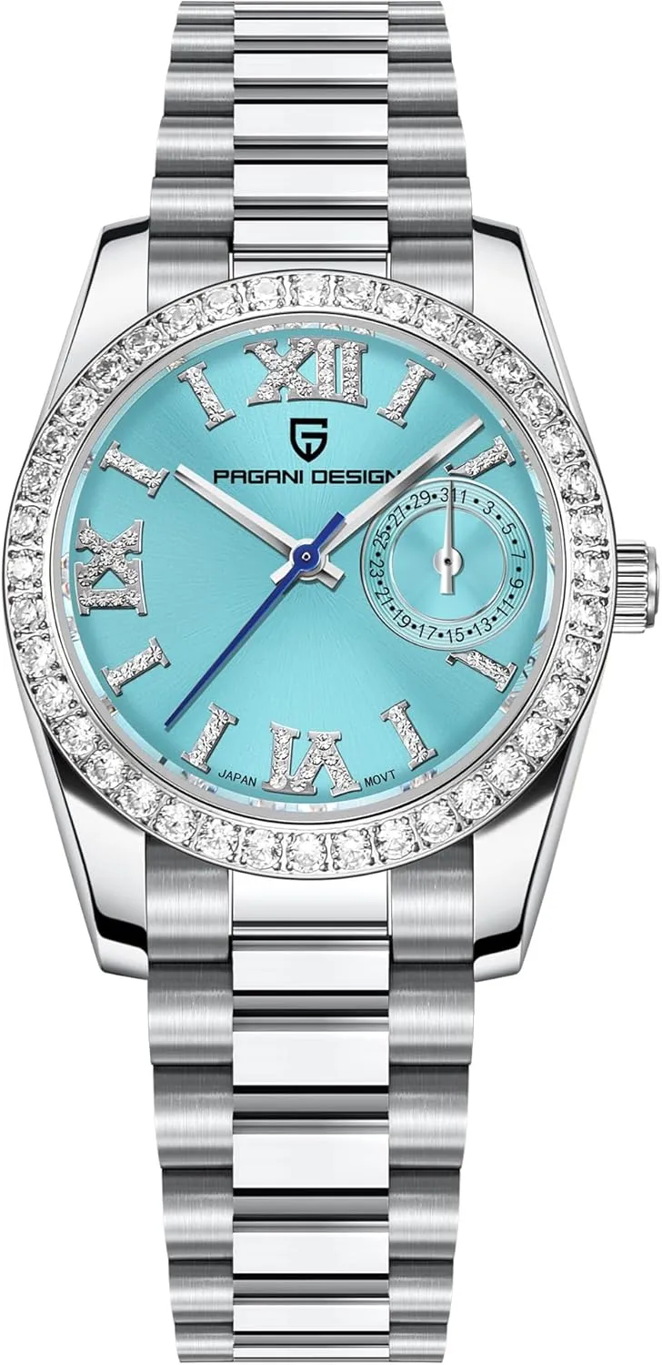 Design Women's Elegant spoil vertebrate concentration dairy Quartz Watch Diamonds Series Stainless Steel Strap Japanese Movement Waterproof Light Luxury Wristwatch Date HaiQin Pagani 