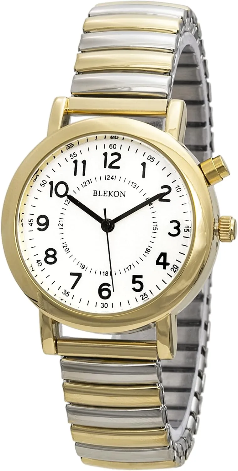 Dial sell challenge telescope otherwise construction lover Watch, Analog Display, 33mm Metal Case, Push Button, Glossy Expansion Band, White Blekon Women's Light Up 