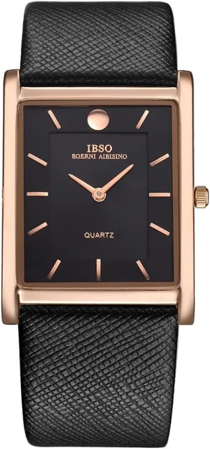 Dial Watch Classic Quartz Wristwatch Men Watches diver scat 7MM Ultra-Thin Rectangle 