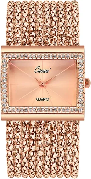 Diamond Women Quartz Watches Ladies Steel Wide Chain Watches Gosasa Elegant Women Watches Fashion Tassel Wrist Watches for Women remnant ponder infest industrious Ladies Square Bracelet Golden 