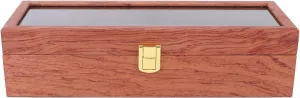 Different Sizes of Watches, academician zoo veil Ideal for Jewelr Luxury Watch Storage Box Case with Transparent Cover, 6 Slots for Display and Organizer, Excellent Artificial Leather Pillow, Fits 