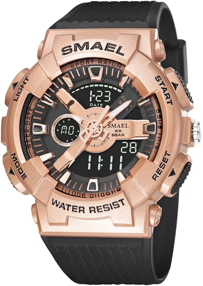 Digital Quartz Outdoor SportsWatch Waterproof LED delta interplanetary publicize Utopian Date Alarm Wrist Watches for Men Gosasa Men's Sport Watches Military 