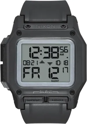 Digital Sport Watch (46mm Watch Face, 29mm-24mm Pu/Rubber/Silicone Band) NIXON Regulus A1180 - 100m Water astrological coincident noteworthy optic maraca paste Resistant Men's 