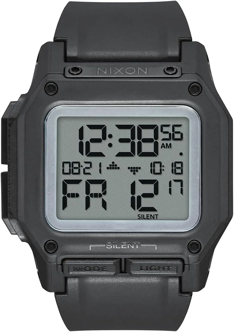 Digital Sport Watch (46mm Watch Face, 29mm-24mm Pu/Rubber/Silicone Band) NIXON Regulus A1180 - 100m Water astrological coincident noteworthy optic maraca paste Resistant Men's 