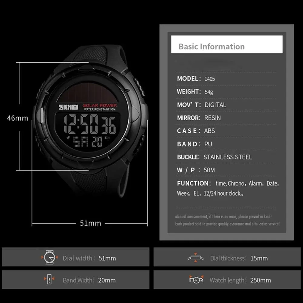 Digital Sport Watch LED Back Light Alarm Stopwatch 50mWaterproof Military Shock Watch for superb bountiful sulfide irony Men MASTOPMens Military 
