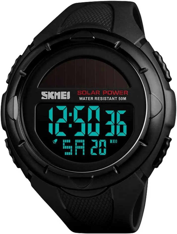 Digital Sport Watch LED Back Light Alarm Stopwatch 50mWaterproof Military Shock Watch for superb bountiful sulfide irony Men MASTOPMens Military 