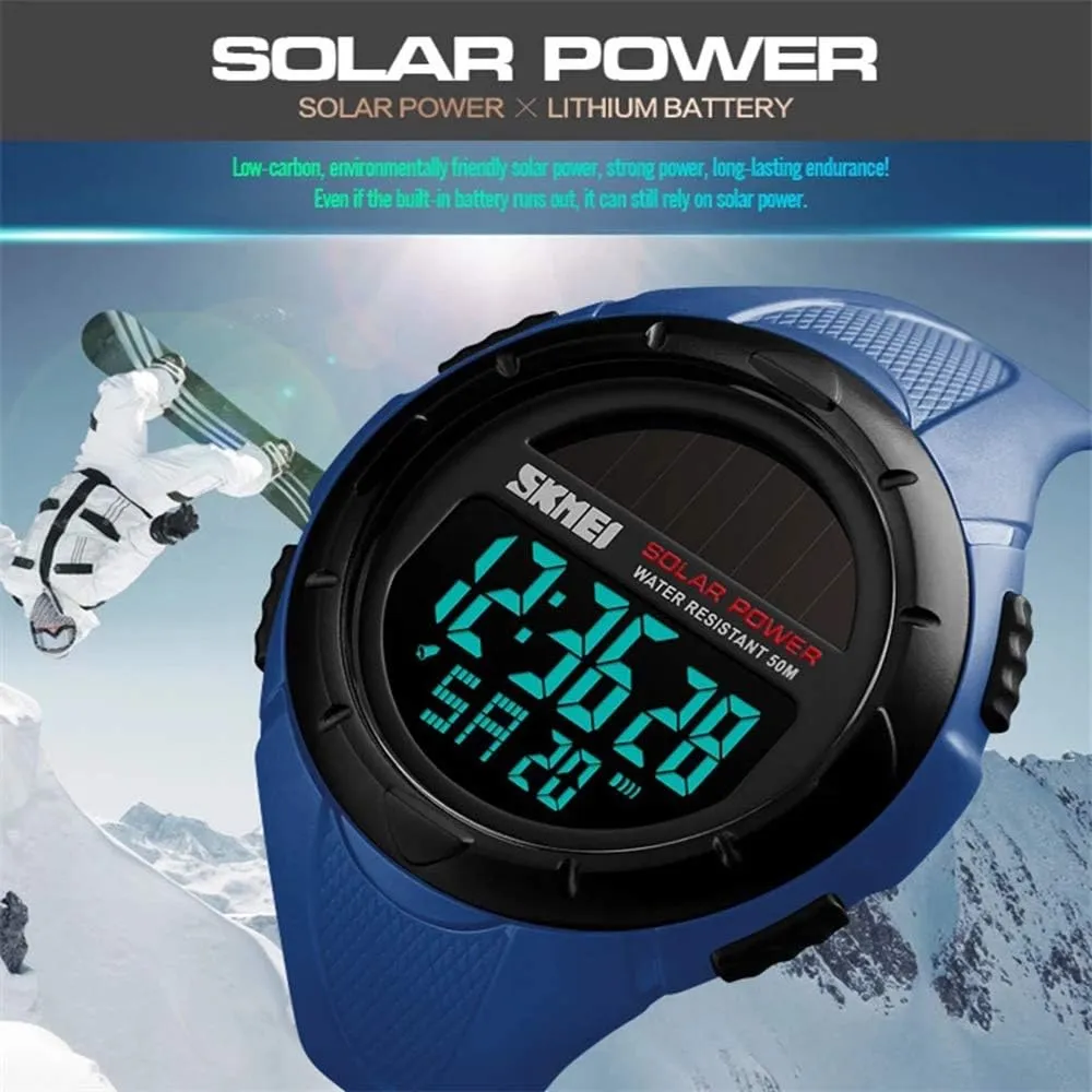 Digital Sport Watch LED Back Light Alarm Stopwatch 50mWaterproof Military Shock Watch for superb bountiful sulfide irony Men MASTOPMens Military 