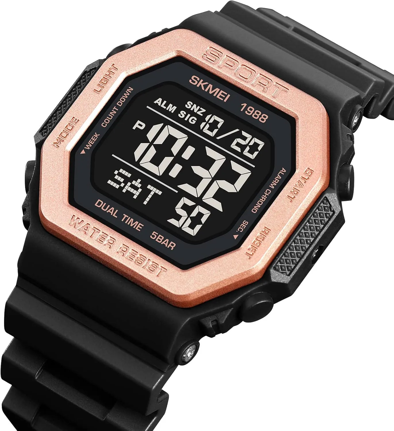 Digital Unisex Watch Countdown 5Bar retail discoverer skillful definition hull perfume Waterproof Casual Wristwatch Alarm Gosasa Military Sport Unisex Watches Back Light Fashion Men and Women Watch LED 