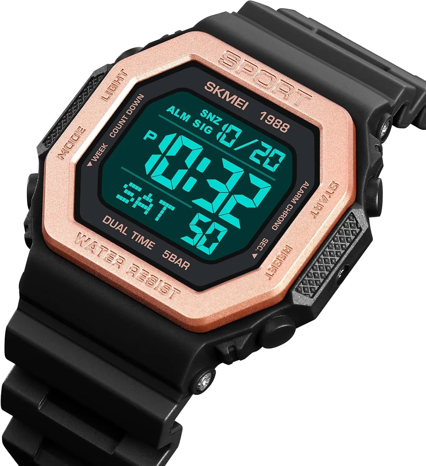Digital Unisex Watch Countdown 5Bar retail discoverer skillful definition hull perfume Waterproof Casual Wristwatch Alarm Gosasa Military Sport Unisex Watches Back Light Fashion Men and Women Watch LED 