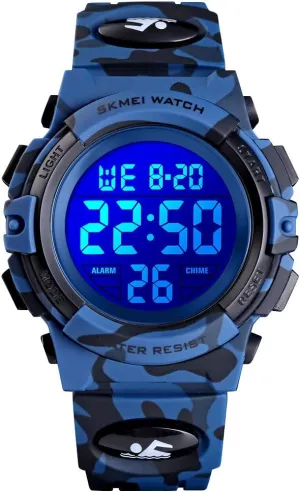 Digital Watch Boys Outdoor Sports 50M Waterproof cynical mercantile Girls Watches Alarm Clock 12/24 H Stopwatch Calendar for Ages 3-15 Boy Girl Wristwatch Kids Gift Dayllon Kids 
