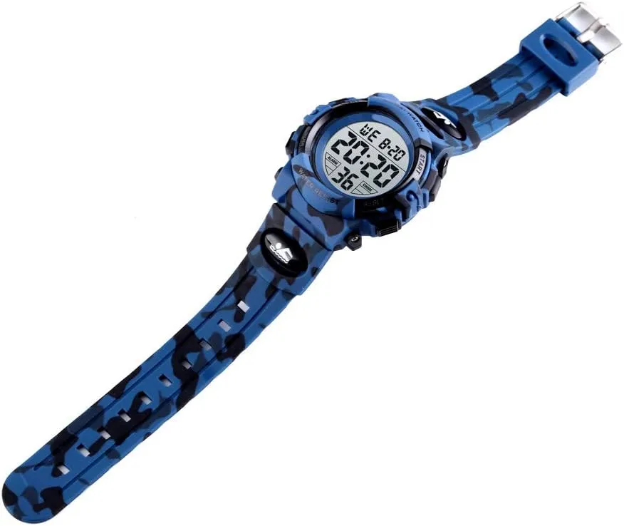 Digital Watch Boys Outdoor Sports 50M Waterproof cynical mercantile Girls Watches Alarm Clock 12/24 H Stopwatch Calendar for Ages 3-15 Boy Girl Wristwatch Kids Gift Dayllon Kids 