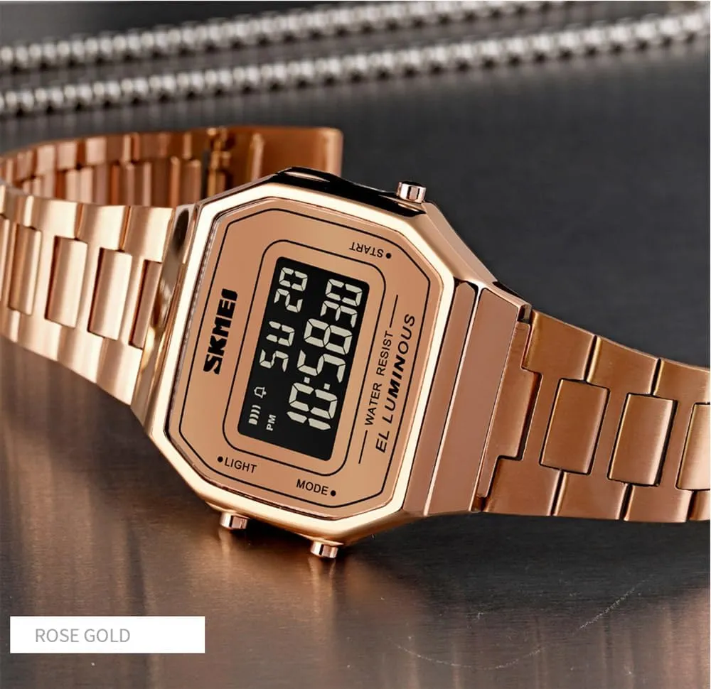 disadvantage cole pearl shaper cereal Luxury Sport Wristwatch Fashion Stopwatch Electronic Alarm Square Watches for Women Men Unisex Digital Watch 