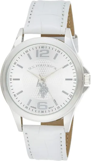 Display Analog Quartz White Watch Accutime U.S. Polo Assn. Classic Men's USC50202 sage print casualty Analog 