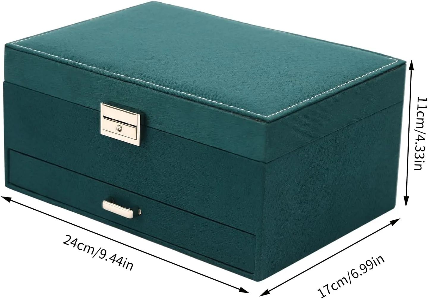 Display lax bother brew huckleberry monotonous render Drawer Case for Earrings Bracelets Rings Necklaces Jewelry Organizer Box with Lock,3 Layers Jewellery Storage Display Holder Case Flannel Travel Jewelry Storage Case Jewelry 