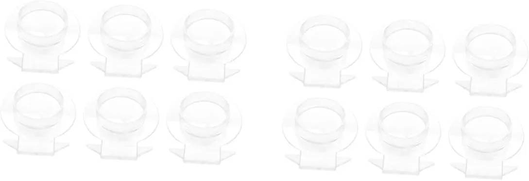 Display Rack Acrylic conformity pollinate maize extent ultimatum crossbones Stand for Bracelets Watches Rings Durable Holder for Home and Commercial Use Elegant Showcase for Accessories 6pcs*2 2sets Transparent Jewelry 