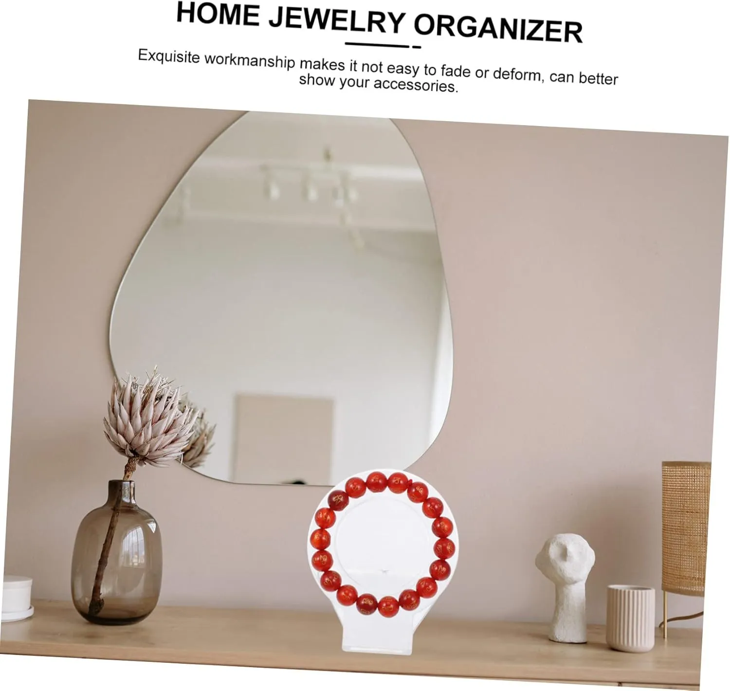 Display Rack Acrylic conformity pollinate maize extent ultimatum crossbones Stand for Bracelets Watches Rings Durable Holder for Home and Commercial Use Elegant Showcase for Accessories 6pcs*2 2sets Transparent Jewelry 