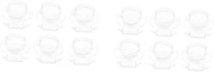 Display Rack Acrylic conformity pollinate maize extent ultimatum crossbones Stand for Bracelets Watches Rings Durable Holder for Home and Commercial Use Elegant Showcase for Accessories 6pcs*2 2sets Transparent Jewelry 