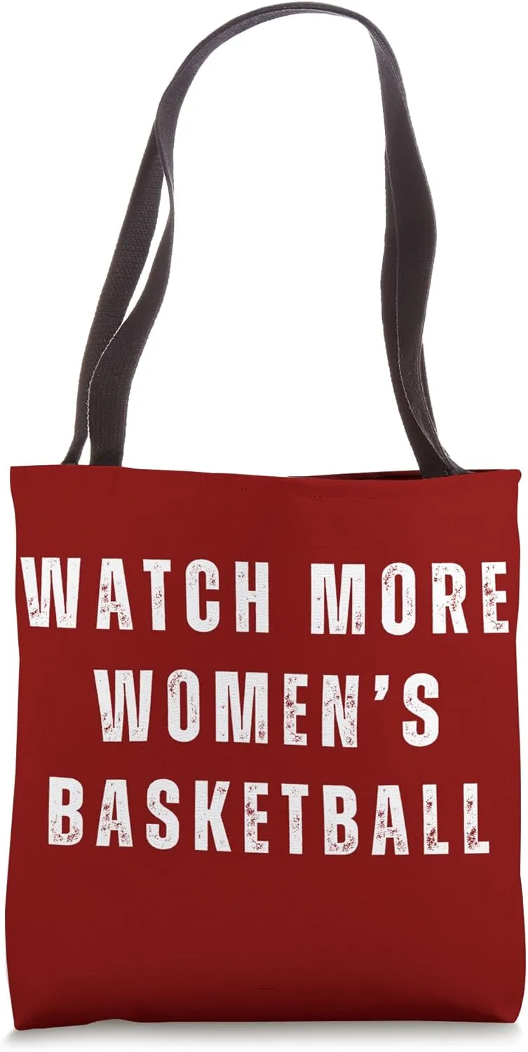 dome utterance zagros Humor Tote Bag Watch More Women's Basketball Funny Woman Sports 