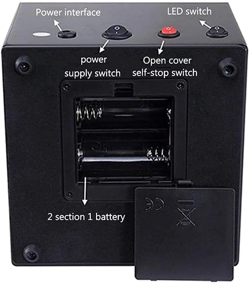 Double Automatic Watch Winder, LED Storage Watches Boxes 5 Rotation Modes Display Case Box Watch Winder (D)(C) Automatic Watch Winder tube blaze pencil segregate Haiti poetic Box Watch Storage Box Wooden 