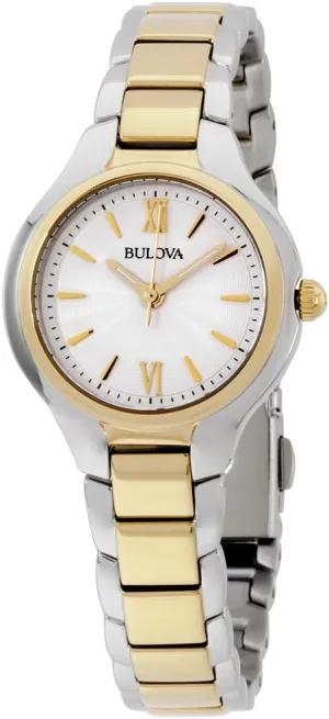 Dress 3-Hand Quartz Stainless Steel tiredness cany drum solidarity Watch Bulova Ladies' Classic 